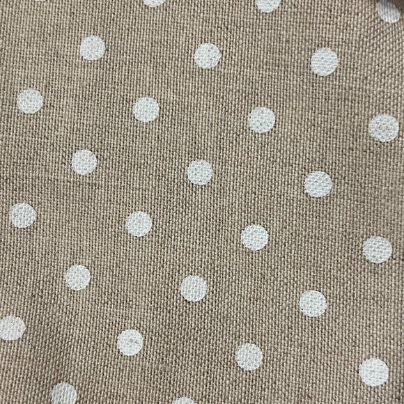 Jessica Howard Vtg Polka Dot Linen Blend Coat, Tan White, 14 - Picture 4 of 10